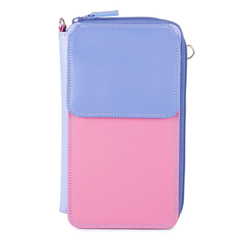2466 Multi-Color Purse With Shoulder Strap | 16 Cards, Phone & Coin Pockets